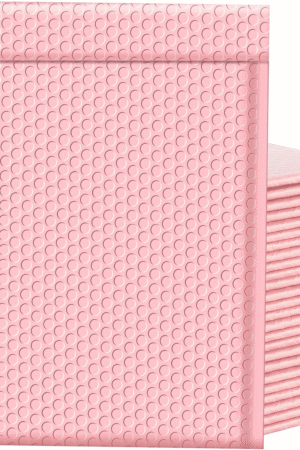 Famagic Bubble Mailers 8.5×12 Inch 25pc Light Pink Shipping Bags, Chic Packaging Bags For Small Business, Colored Padded Mailing Envelopes, Opaque Matte Self Seal Bubble Poly Mailers Bulk #2
